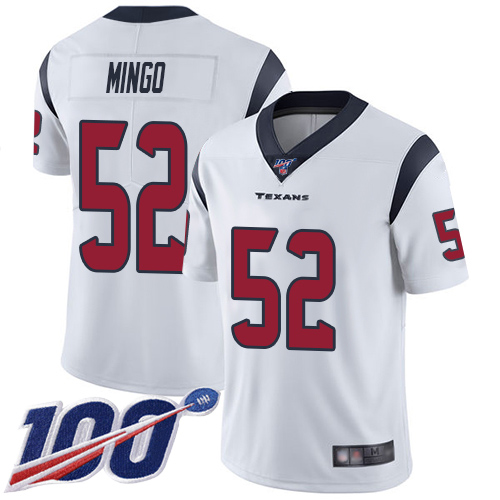 Houston Texans Limited White Men Barkevious Mingo Road Jersey NFL Football #52 100th Season Vapor Untouchable